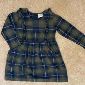 Hanna Andersson Tartan Plaid Flannel dress with pockets